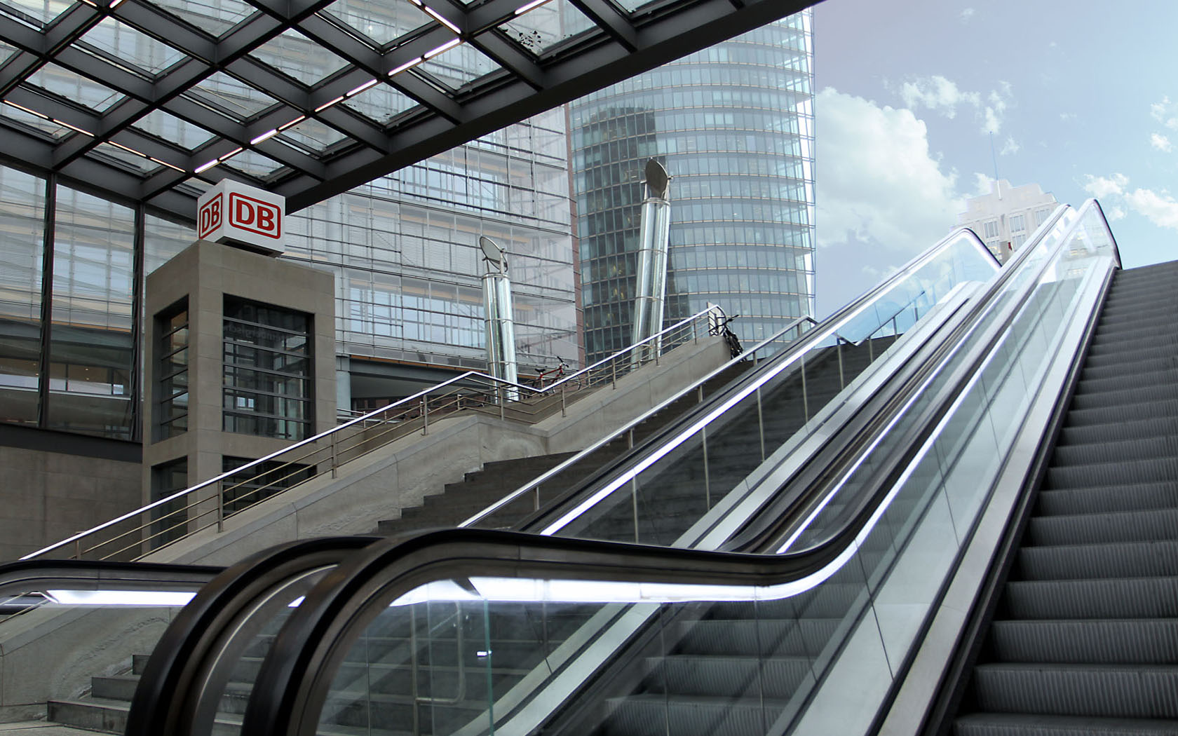 Foto Berlin Potsdamer Platz Rolltreppe