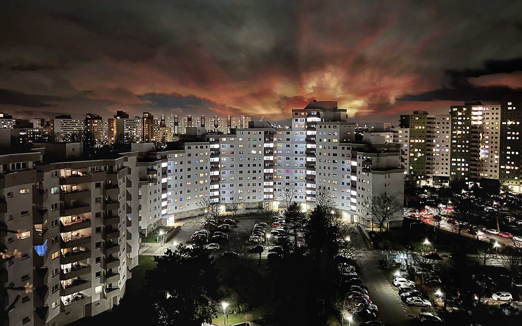 Foto Berlin Märkisches Viertel Lichtermeer
