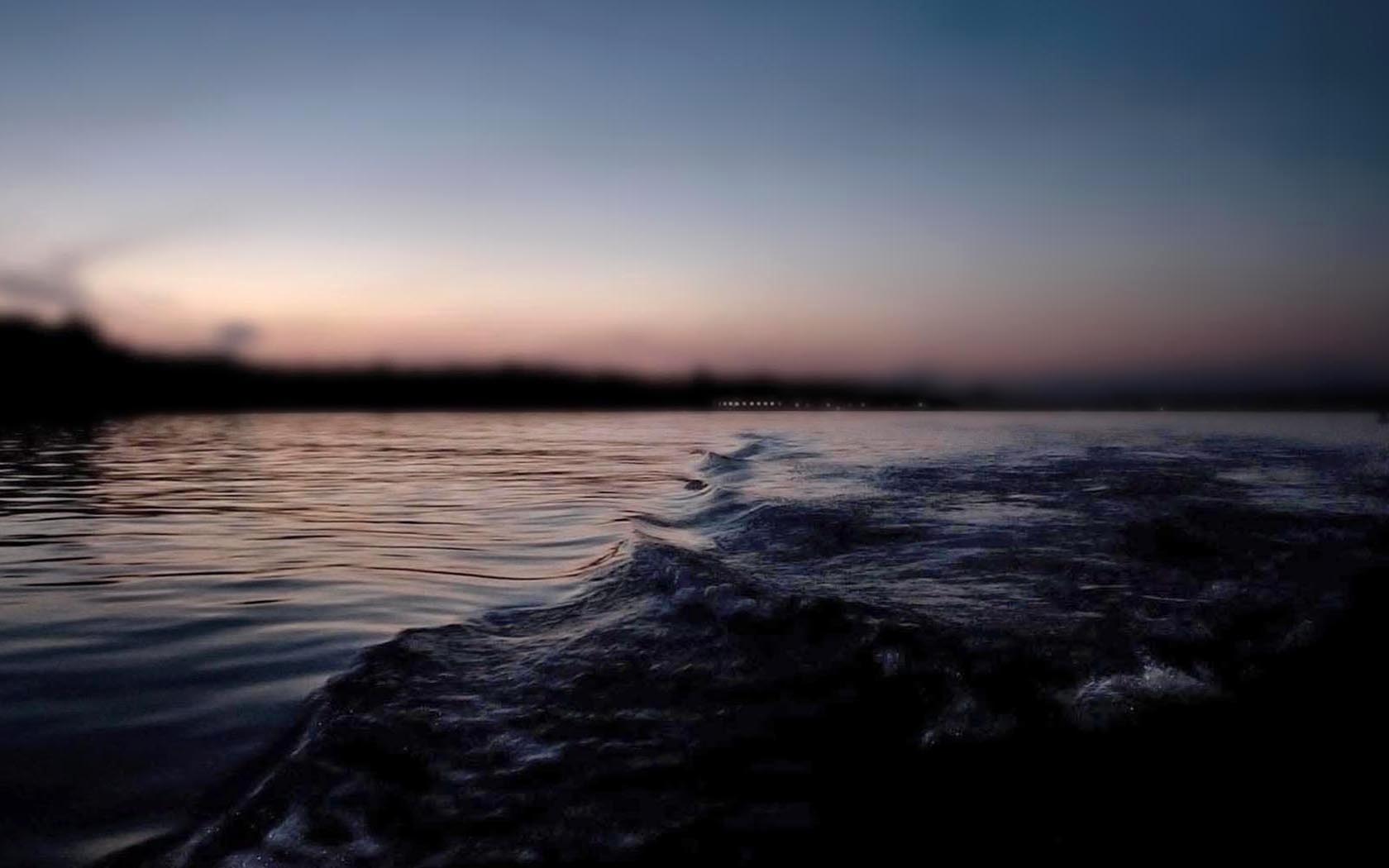 Foto Havel Wellen Abendlicht