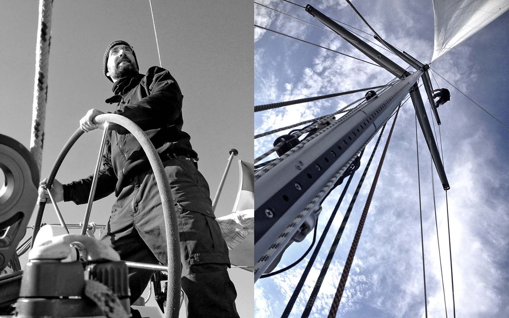 Foto Segelyacht Steuermann Maststuhl