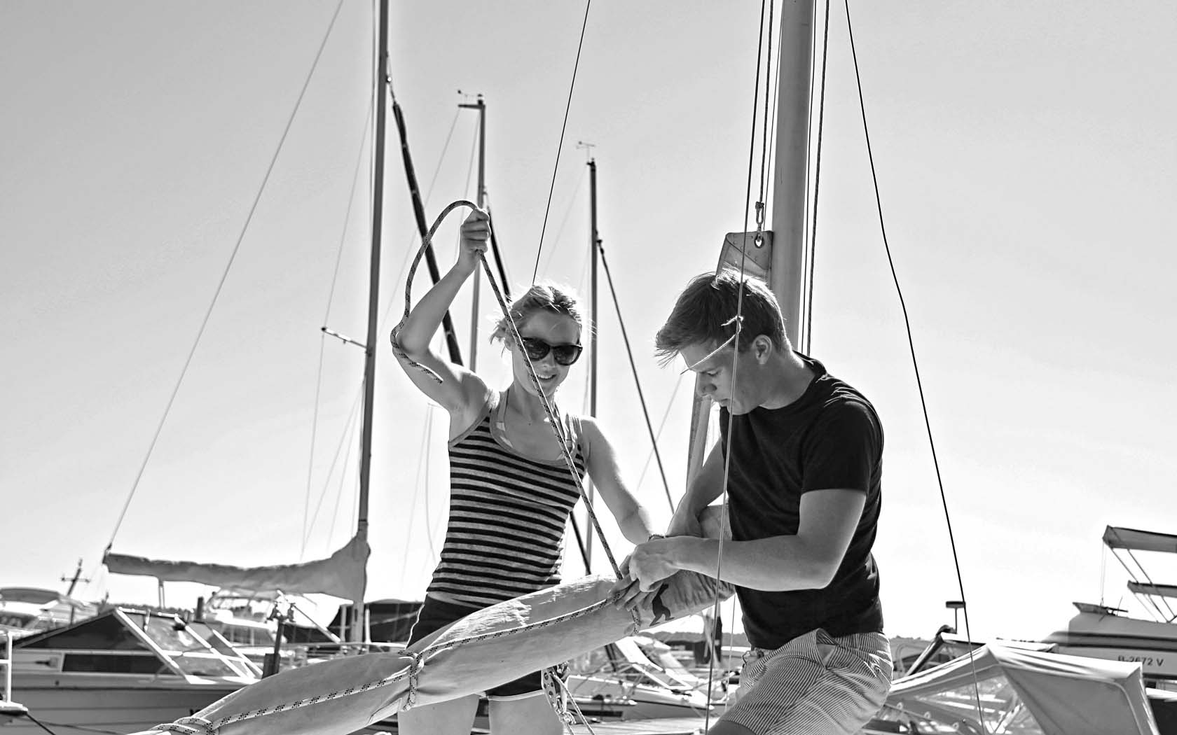 Foto Segelkurs SegeltascheSchüler