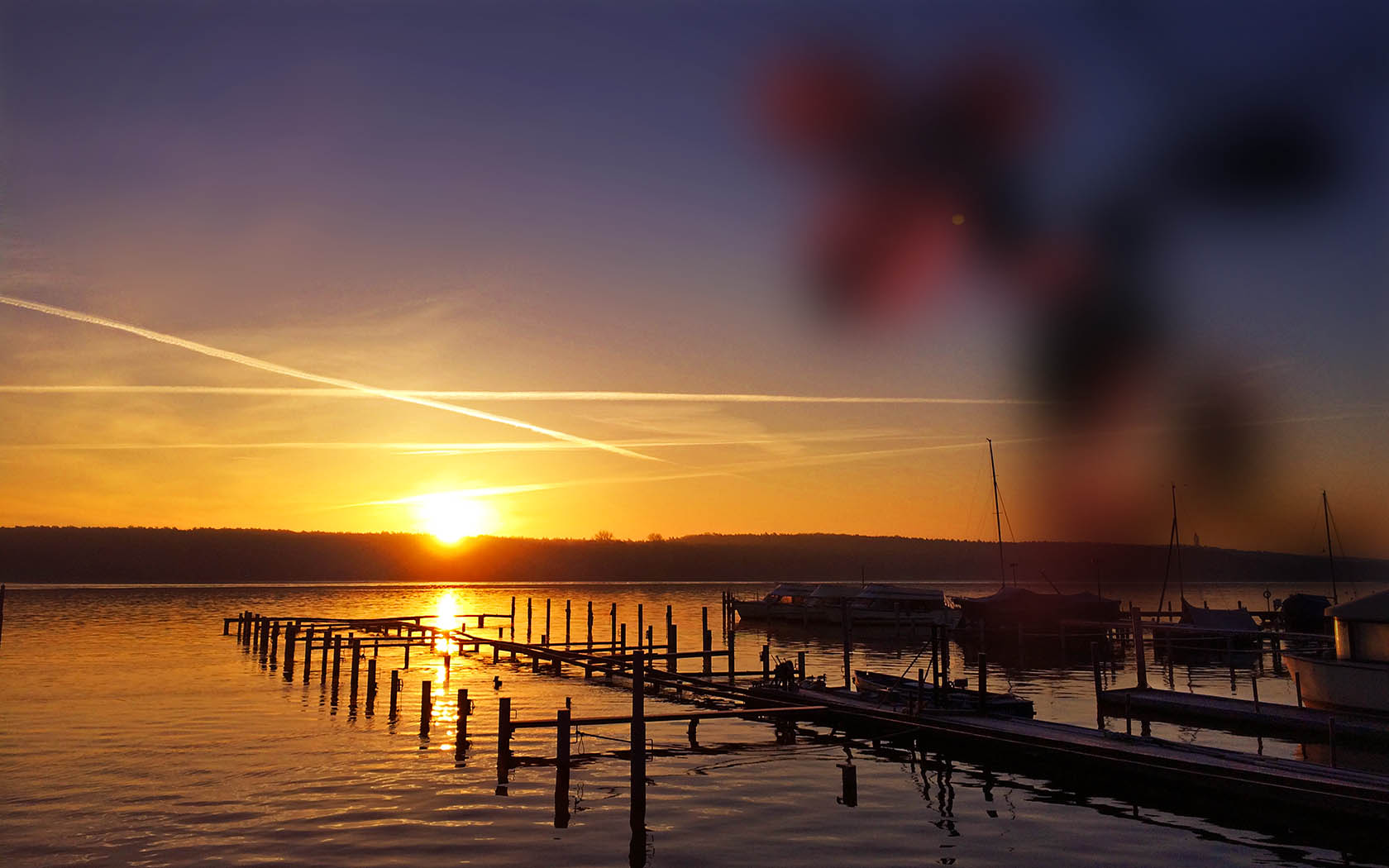 Foto Havel Steg Hafen Sonnenuntergang