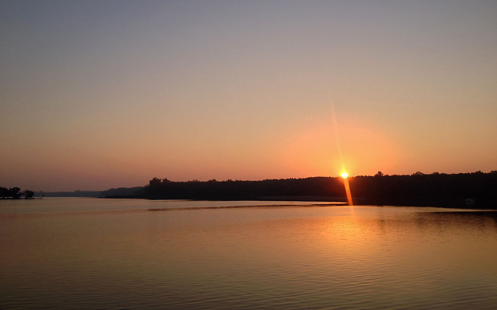 Foto Brandenburg an der Havel Kanincheninsel Sonnenuntergang